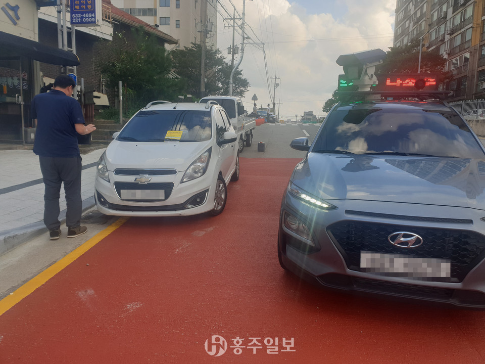 지난 2020년 불법 주·정차 단속 현장 모습.